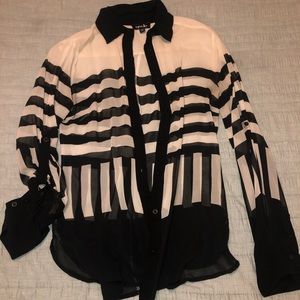 Bebe button up blouse